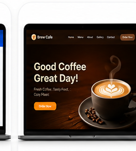 Cafe website preview
